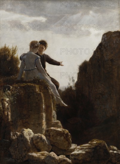 Arnold Böcklin (born 16 October 1827, died January 1901), Swiss painter, draughtsman, graphic
