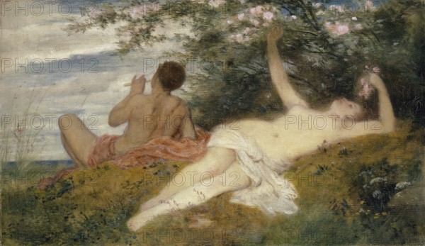 Arnold Böcklin (born 16 October 1827, died January 1901), Swiss painter, draughtsman, graphic