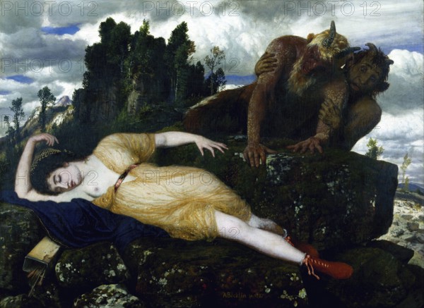 Arnold Böcklin (born 16 October 1827, died January 1901), Swiss painter, draughtsman, graphic