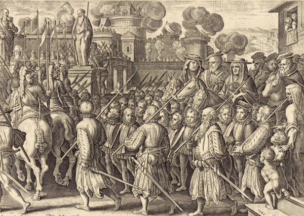 History of the Medici, This picture depicts the magnificent entry of Cosimo I de' Medici into Rome