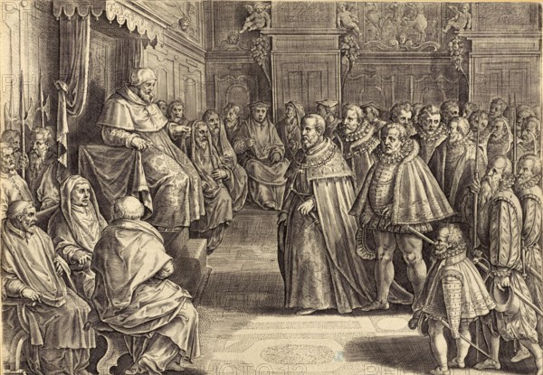 History of the Medici family, reception of Cosimo I de' Medici by Pope Pius V in the circle of the