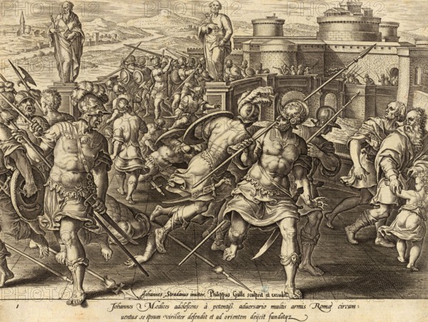 History of the Medici, The young Giovanni de' Medici is surrounded by members of the Orsini family