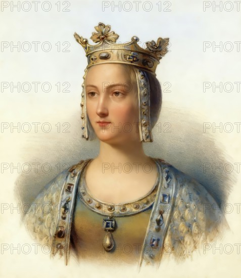 Isabella of Hainaut, Isabella von Hennegau, Isabelle de Hainaut, 1170-1190, Queen of France as the