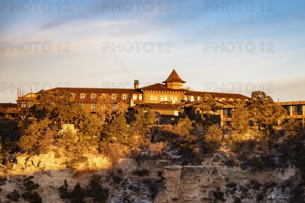 Grand Canyon National Park, Arizona - El Tovar, the luxury hotel on the South Rim of the Grand