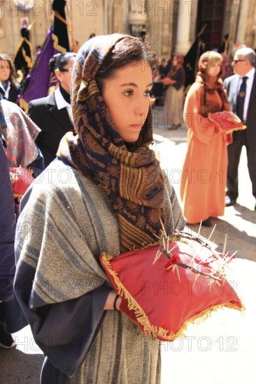 Sicily, Trapani, associations and groups accompany the La Processione dei Misteri mystery