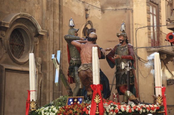 Sicily, old town of Trapani, Good Friday mystery procession La Processione dei Misteri, procession