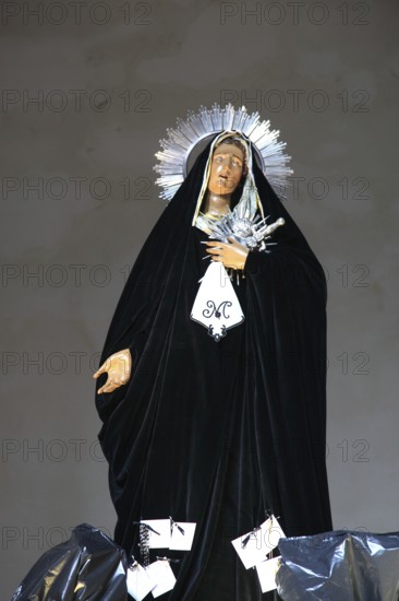 Sicily, Trapani, mystery groups in the Chiesa del Purgatorio church, the wooden figures from the