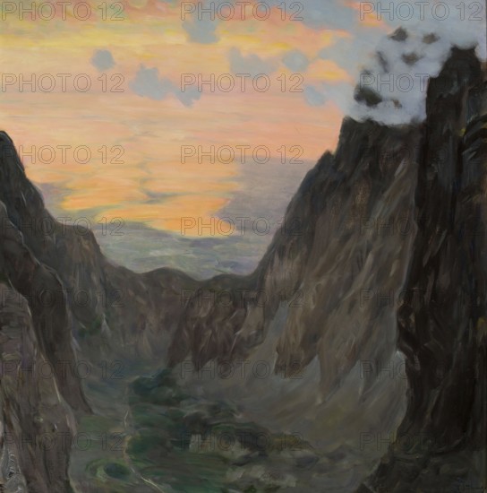 Kazimierz Stabrowski (b. 21 November 1869, d. 10 June 1929 in Garwolin), Polish painter: Misty