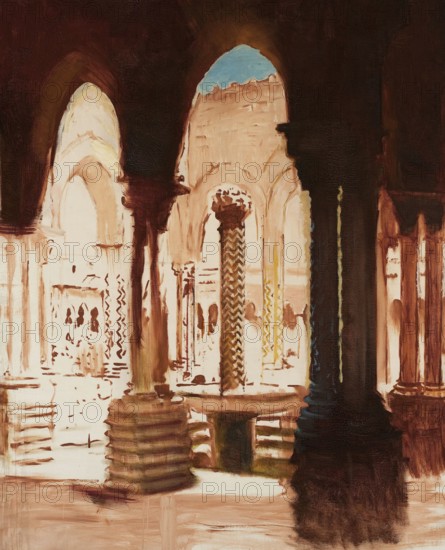 Kazimierz Stabrowski (b. 21 November 1869, d. 10 June 1929 in Garwolin), Polish painter: Monastery