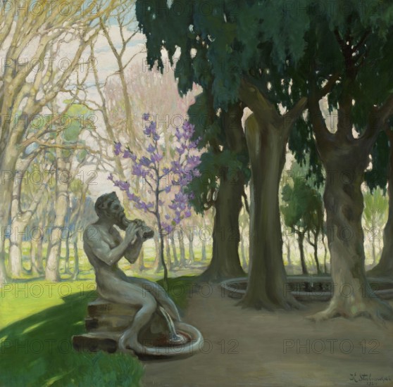 Kazimierz Stabrowski (b. 21 November 1869, d. 10 June 1929 in Garwolin), Polish painter: Faun,