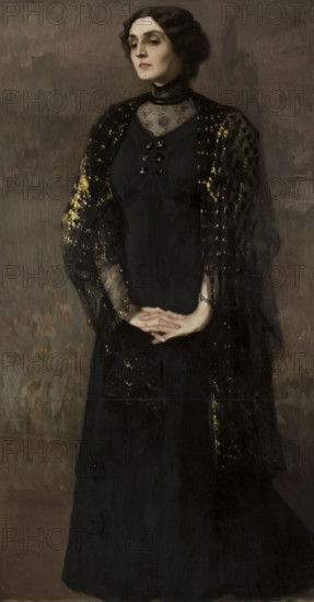 Kazimierz Stabrowski (b. 21 November 1869, d. 10 June 1929 in Garwolin), Polish painter: portrait