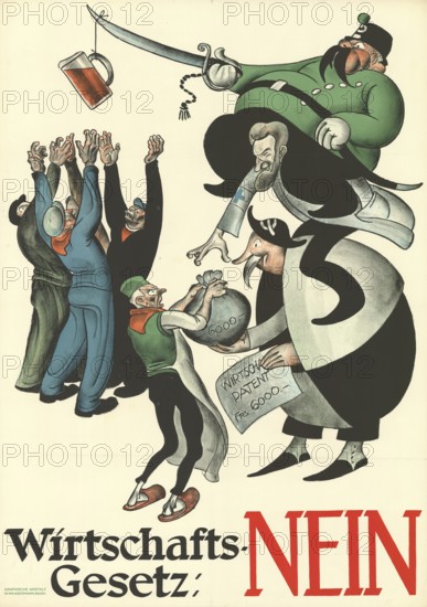 Otto Plattner (b. 29 June 1886, d. 20 October 1951), Swiss painter, graphic artist: politics,