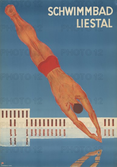 Otto Plattner (b. 29 June 1886, d. 20 October 1951), Swiss painter, graphic artist: Advertising,