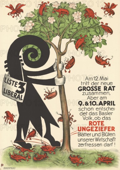 Otto Plattner (b. 29 June 1886, d. 20 October 1951), Swiss painter, graphic artist: politics,