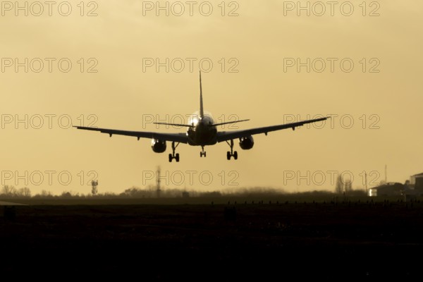 Airbus A320 commercial passenger airliner jet aircraft of Electra airlines flying on approach to
