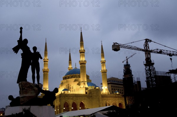 Beirut, Lebanon. May 29th 2012 Martyrs' Square, historically known as Al Burj or Place des Cannons,