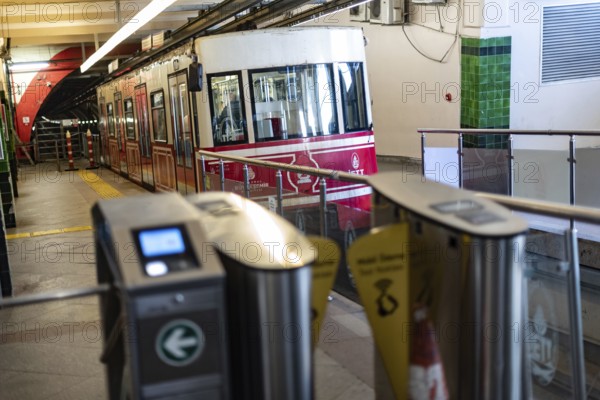Istanbul, Turkey. January 3rd 2025. The Tunel is a funicular historical underground transportation