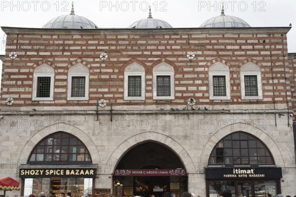 Istanbul, Turkey 8th January 2025 The historical architecture of the Istanbul Spice Bazaar. The