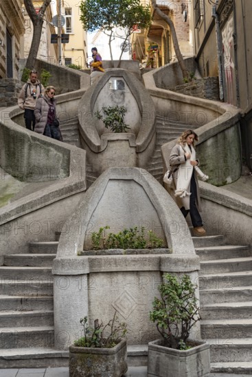 Istanbul, Turkey. January 3rd 2025. Neo-Baroque and early Art Nouveau style of architecture of the