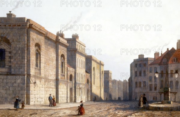 The second Newgate Prison, City of London, England, 19th century