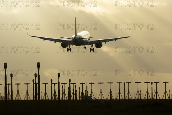 Airbus A321 commercial passenger airliner jet aircraft of Pegasus airlines flying on approach to