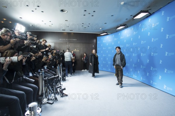 Aidan Zamiri (director) at a photocall for the film The Moment at the Berlinale at the Hyatt Hotel