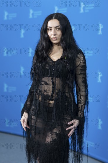 Charli xcx (Charlotte Emma Aitchison) at a photocall for the film The Moment at the Berlinale at
