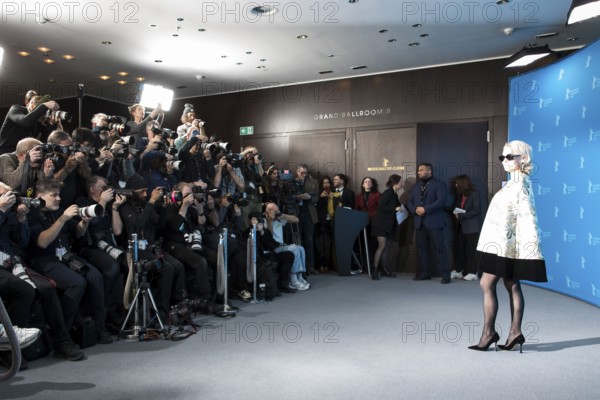 Pamela Anderson (actress) at a photocall for the film Rosebush Pruning at the Berlinale at the