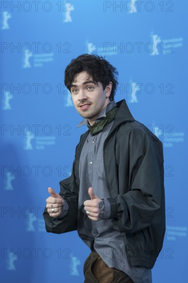 Aidan Zamiri (director) at a photocall for the film The Moment at the Berlinale at the Hyatt Hotel