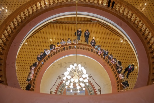 Phoenix, Arizona - School children tour the old Arizona State Capitol. The building is now a museum