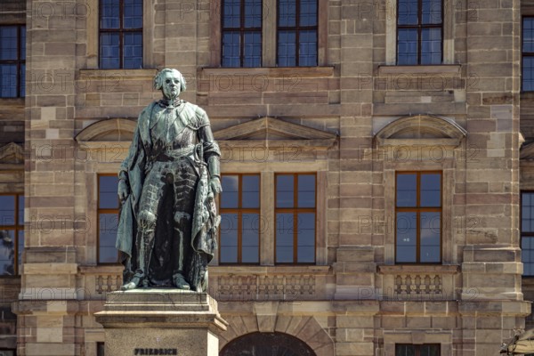 Memorial in honor of Margrave Frederick III of Brandenburg-Bayreuth on Palace Square in front of