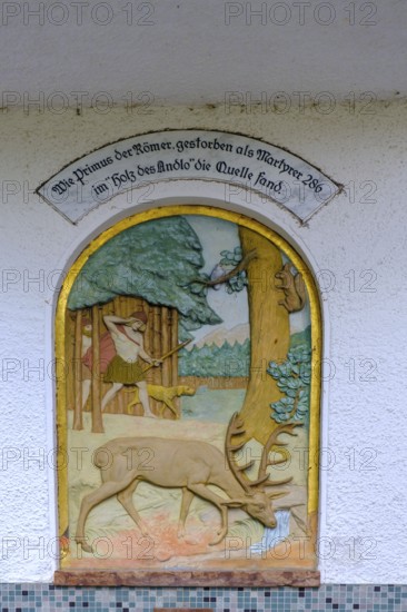 Healing spring, spring, primus spring, St. Primus, Mineralwasser, Bad Adelholzen, Chiemgau, Upper
