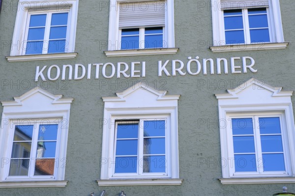 Café Krönner, Stadtplatz, Weilheim, Upper Bavaria, Bavaria, Germany