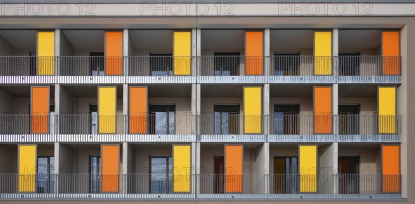 Apartments for rent with balcony and colorful sliding areas, Erlangen, Middle Franconia, Bavaria,