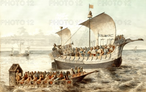 Anglo-Saxon sailing boats, 15th century
