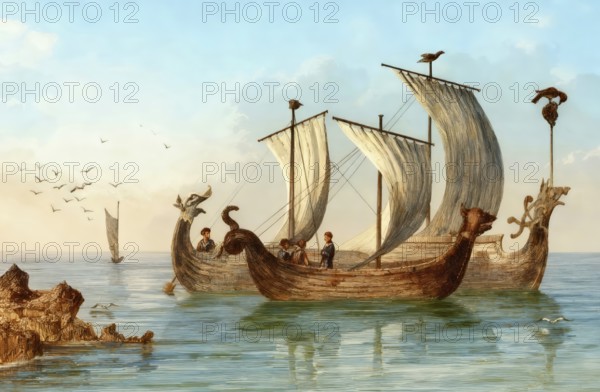 Anglo-Saxon sailing boats, 10th century