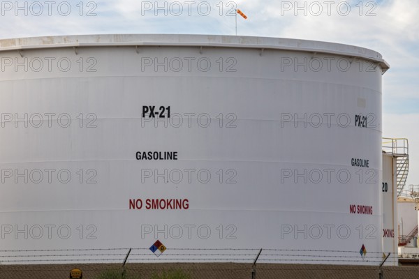 Phoenix, Arizona - A gasoline fuel tank owned by Kinder Morgan, one of dozens of gasoline and other