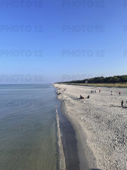 Baltic resort Prerow, Strand, Baltic Sea. Western Pomeranian Lagoon Area, Darss-Zingster Bodden