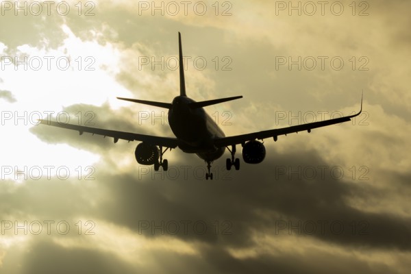 Airbus A321 commercial passenger airliner jet aircraft of Pegasus airlines flying on approach to