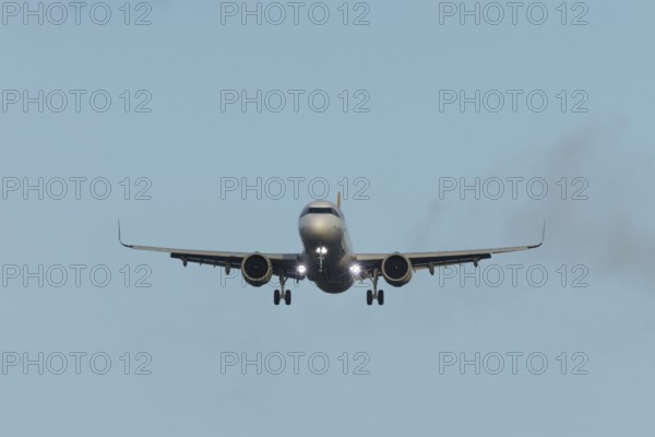 Airbus A321 commercial passenger airliner jet aircraft of Pegasus airways flying on approach to