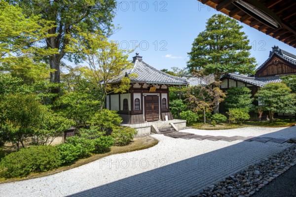 Kennin-ji Nokotsudo, Daioen Zen Rock Garden, Abbey Garden in front of Kenninji Hojo, Kennin-ji Zen