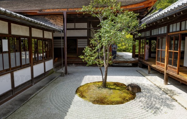 Courtyard with Zen Garden, Circle Triangle Square Garden, Kenninji Hombo, Kennin-ji Buddhist
