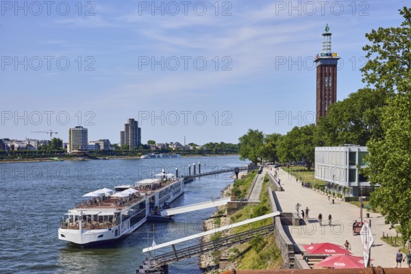 Rhine river, brick architecture, exhibition tower, general architecture, high-rise buildings,