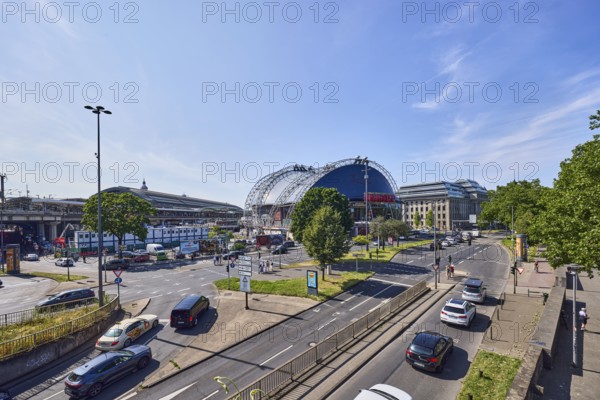 Large tent Musical Dome, general architecture, lantern, main station, roads, lanes, central island,