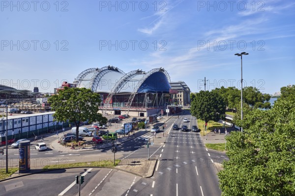 Large tent Musical Dome, general architecture, street, lantern, lanes, road markings lanes,