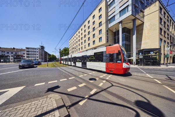 Dorint hotels, general development, commercial buildings, modern architecture, tram, overhead
