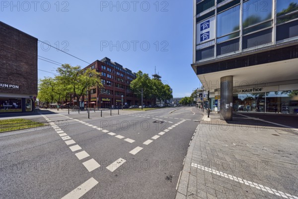 Pedestrian zone, shops, shopping, general architecture, commercial buildings, modern architecture,