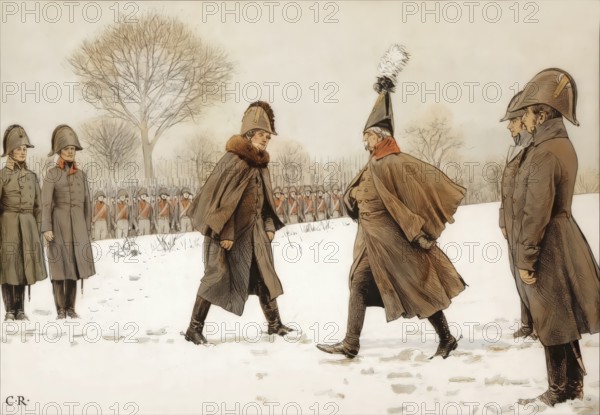 Replacement of prisoners, General Blucher against the French Marshal Victor on February 20, 1807,