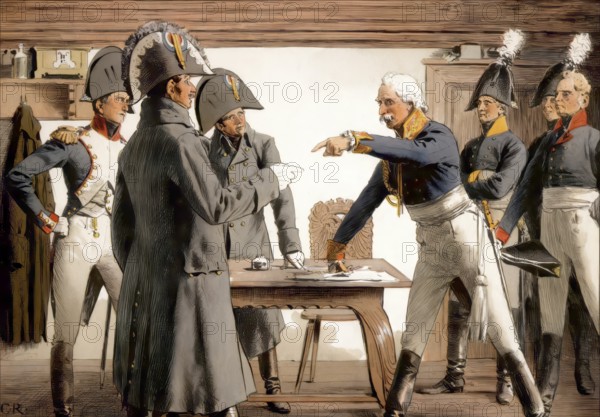 The Capitulation of Blucher at Ratkau on 7 November 1806, Germany, Napoleonic Wars, historical