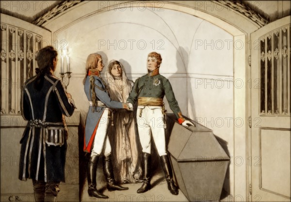 Emperor Alexander I of Russia vowed at the tomb of Frederick II. at the Garrison Church in Potsdam
